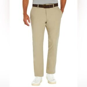 Banana Republic Khaki Slim Fit Performance Flat Front Wicking Pants - size 34x30